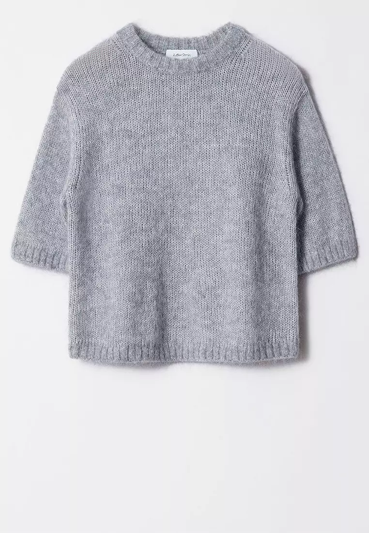 Knitted Mohair-Blend T-Shirt