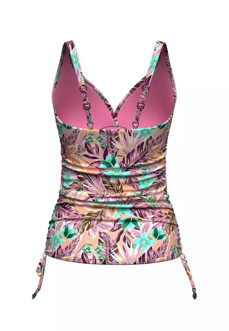 My Paradiso Lavender Plus Cup Ruched Tankini