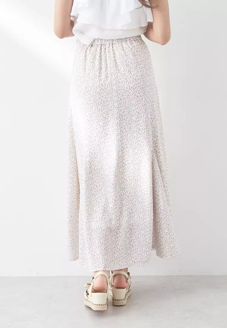 Earth Music & Ecology - Makoto Pattern Flared Skirt