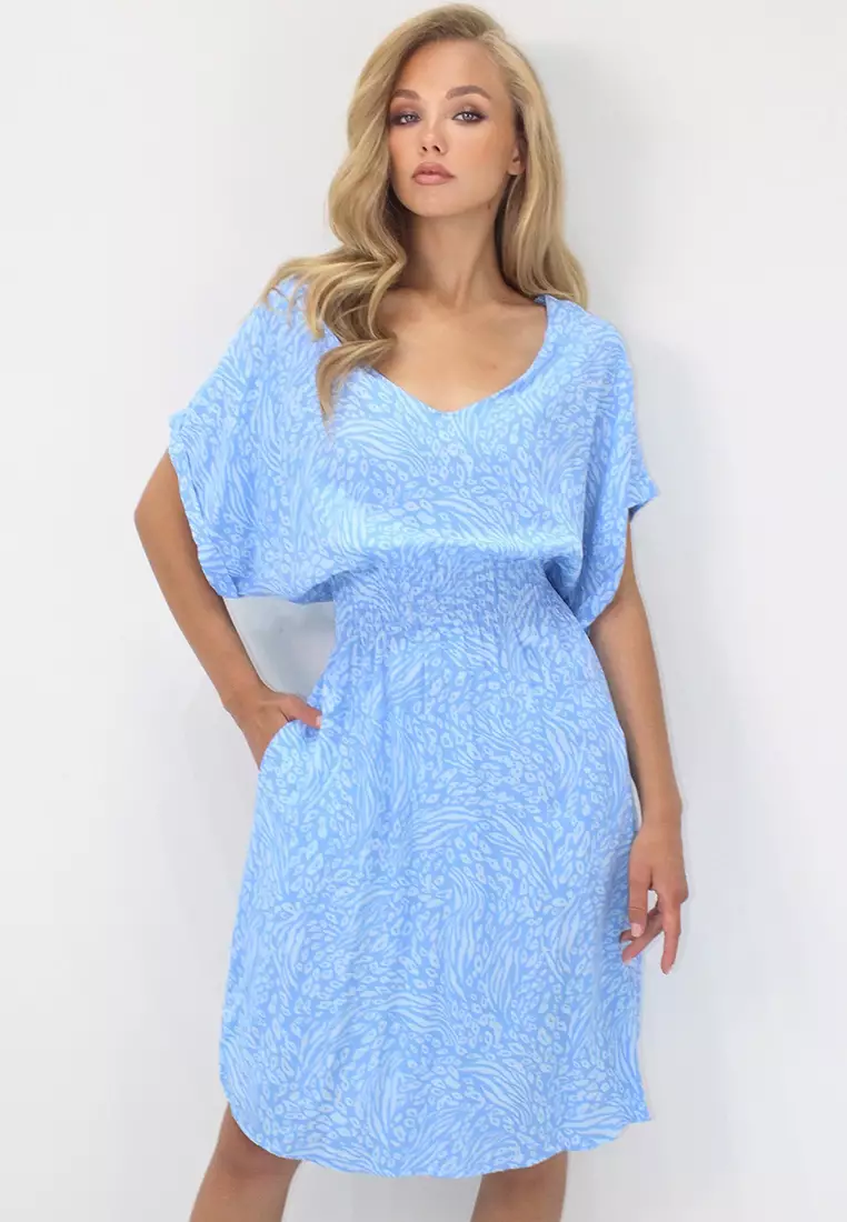 Viscose V-Neck Dress