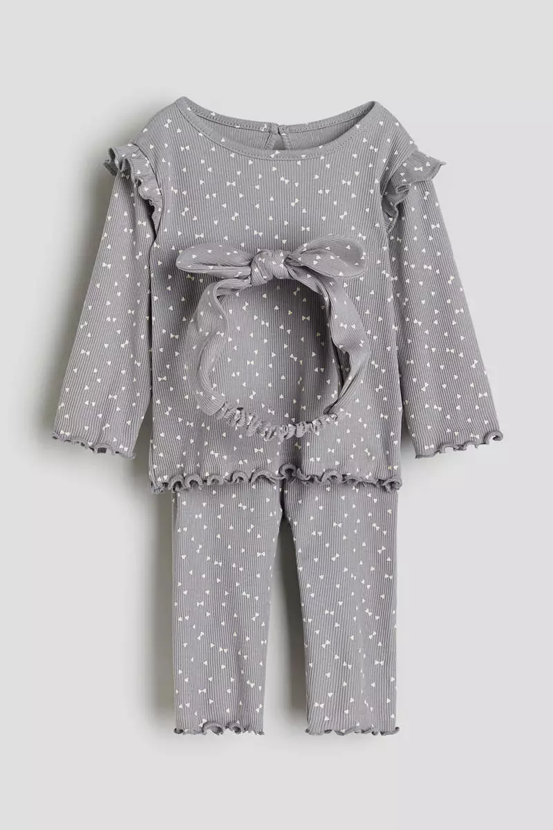 Buy H&M 3piece ribbed set 2024 Online ZALORA Philippines