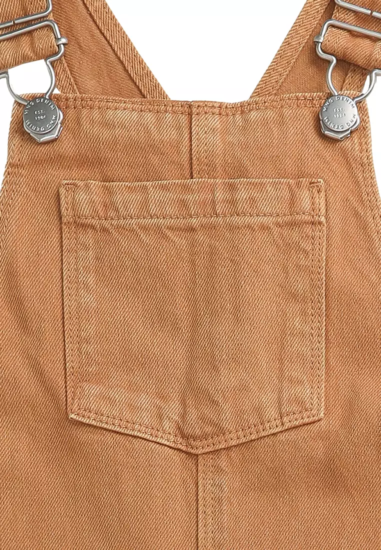 Long Cotton Dungaree Jumpsuit