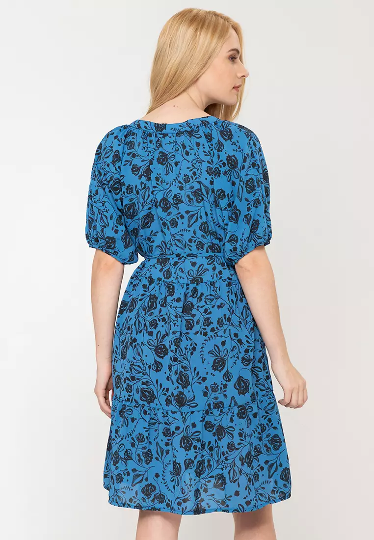 Luca Button-Down Dress with Self-Tie Belt