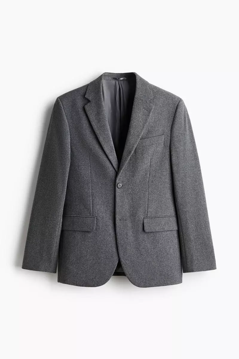 Regular Fit Wool-blend jacket