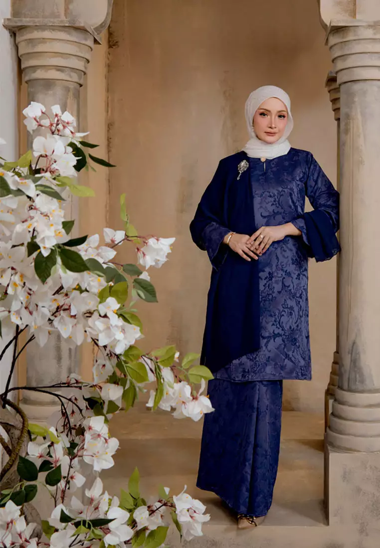 Majestic 2.0 Classic Cotton Jacquard Baju Kurung Pahang Lipat Depan