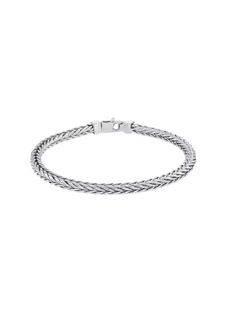 HABIB 925 Silver White Men's Bracelet CJ-6-BR MAN 01