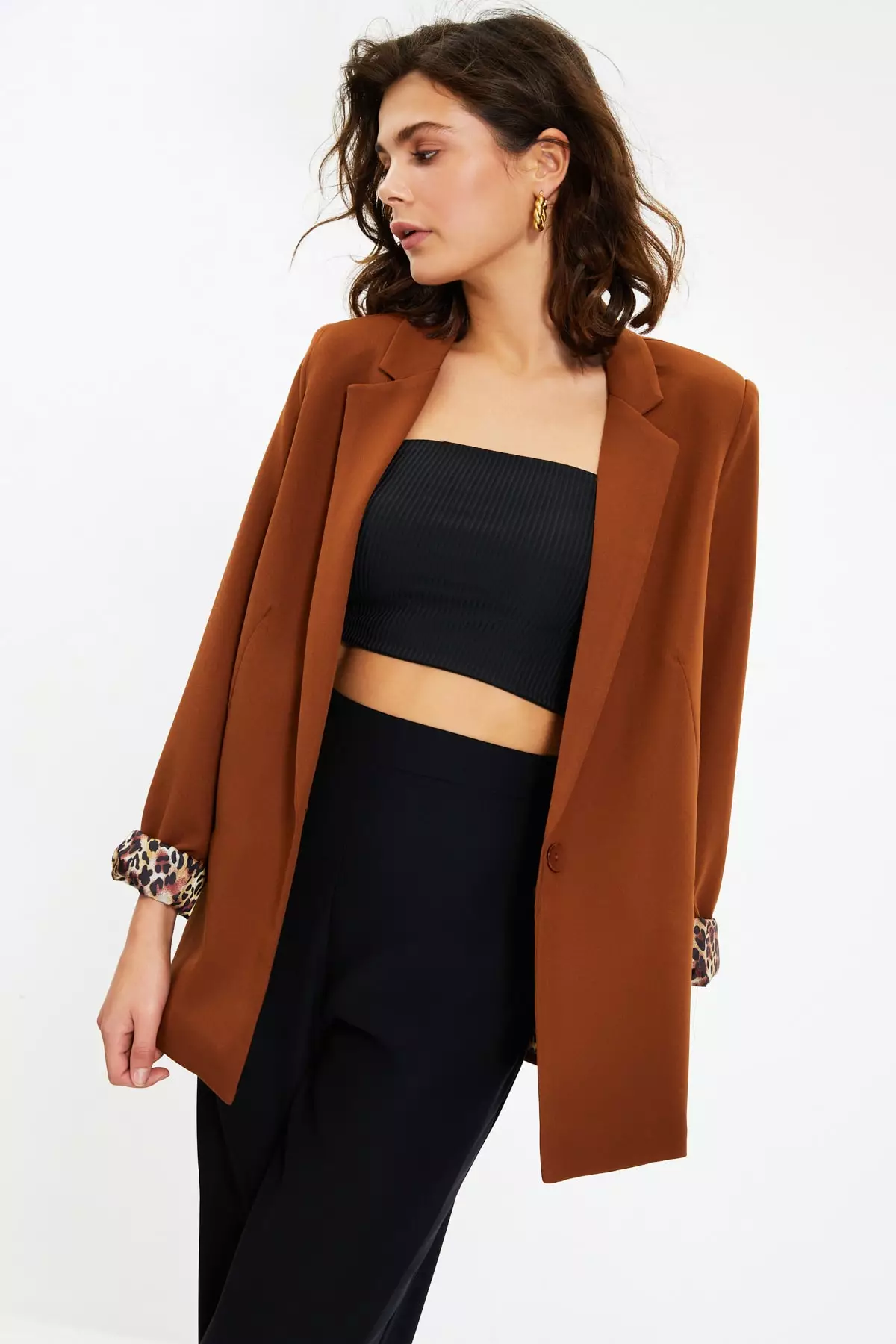 Lined Detailed Blazer