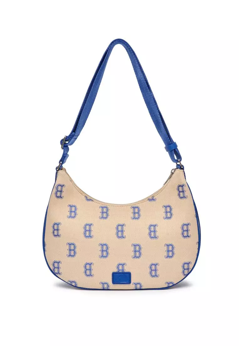 BIG CLASSIC MONOGRAM JACQUARD L-HOBO BAG BOSTON RED SOX