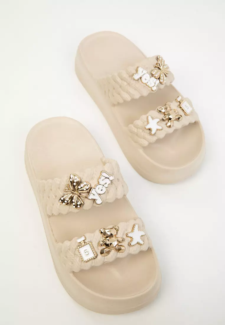 Beige Women's Slippers 20305