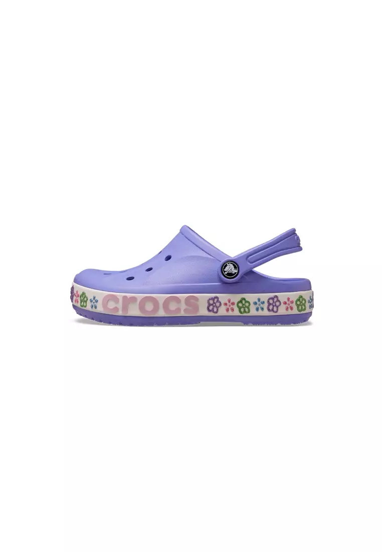 Kids' Bayaband Flower Band Clog  in Digital Violet