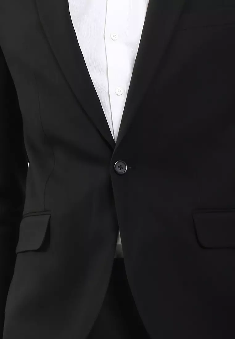 Office Wear Blazer - Notch Lapel, 1 Button