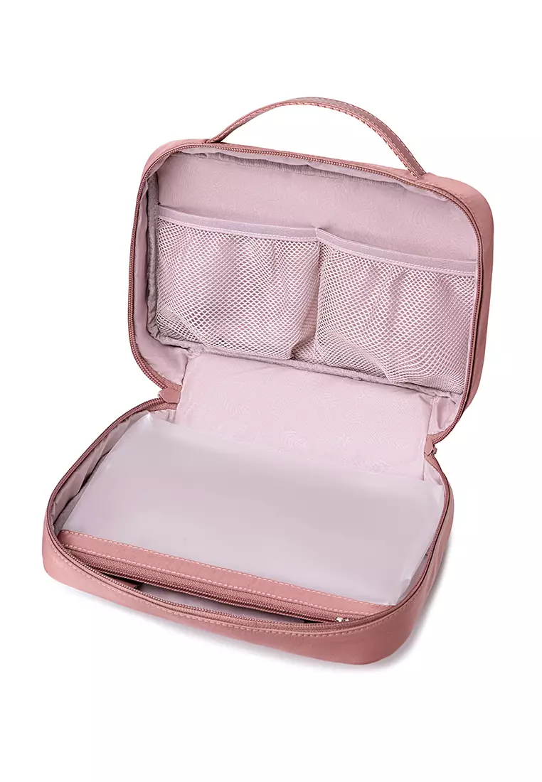 Waterproof Zippered Toiletry Pouch Travel Makeup Bag For Women