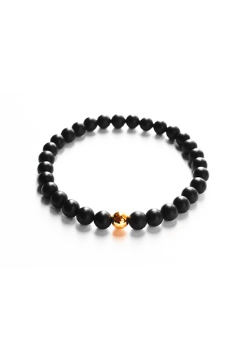 Buy Calypso Matte Black Onyx Stone Bracelet 21 Online Zalora Philippines