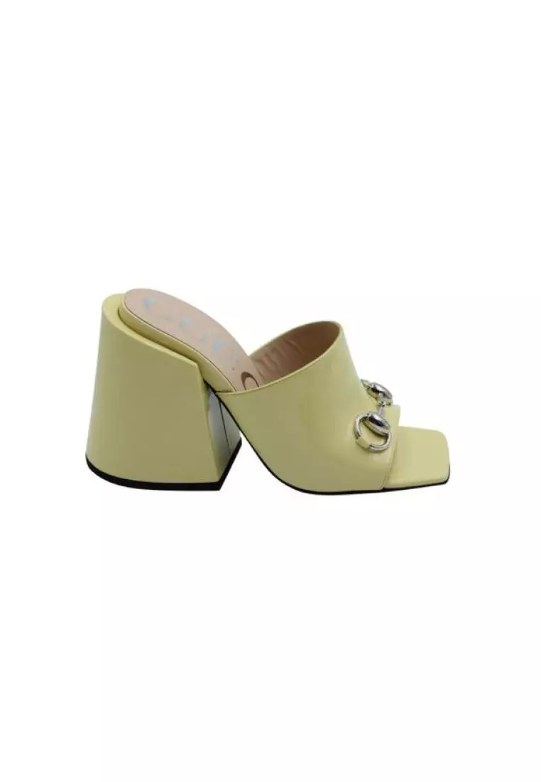 Gucci patent leather mules discount