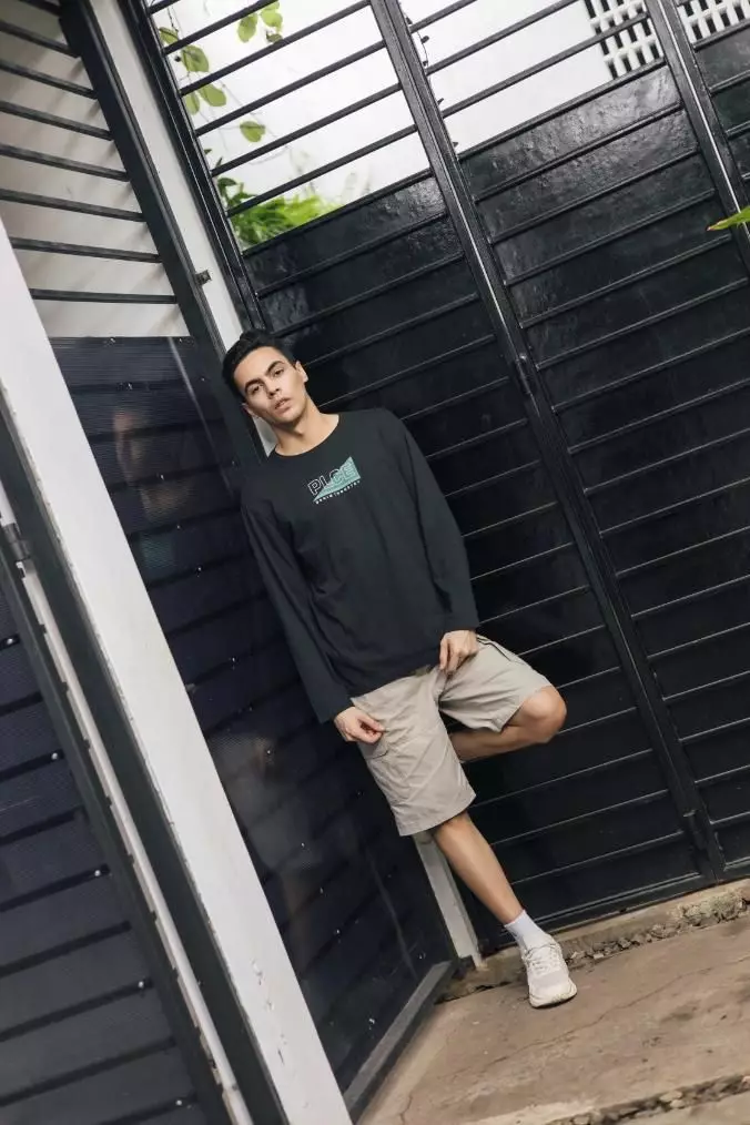 POLICE T-Shirt Cotton Combed Lengan Panjang Pria 207280083