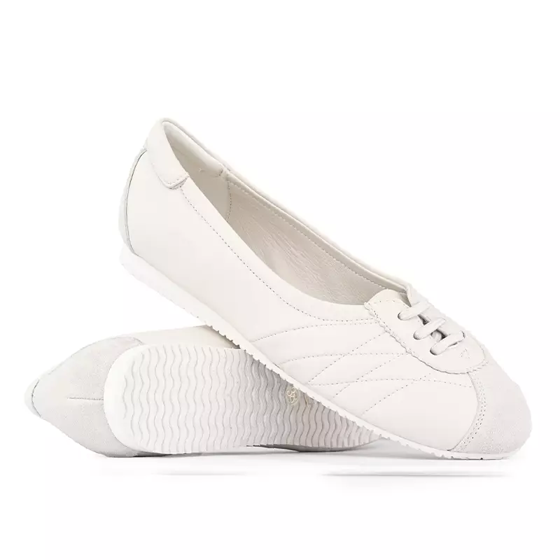 Sepatu Ballet Flats Wanita Gino Mariani Fabiola White