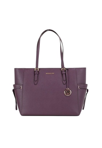 purple michael kors handbag