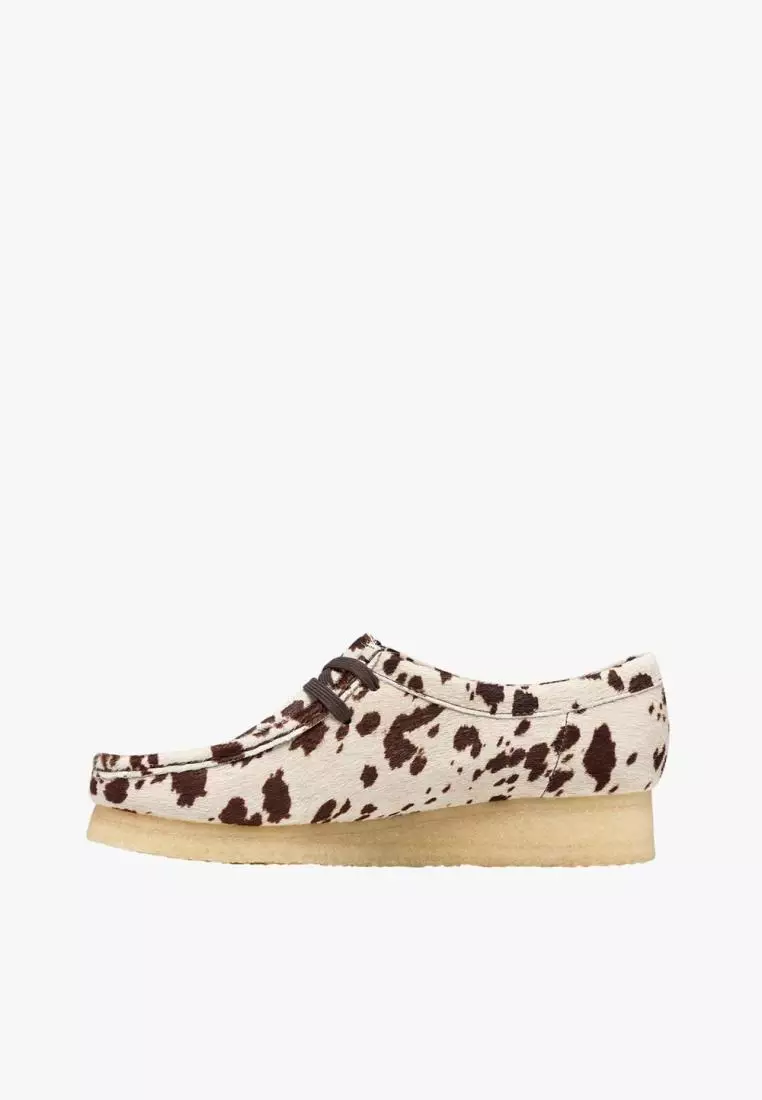 Jual CLARKS Clarks Womens Wallabee. - Brown Cow Print Original 2026 ...