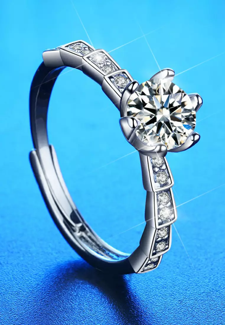 Cincin Wanita Berlian Aksesoris Korea Fashion Perhiasan Cincin Pasangan Cewek Gift Hadiah COD R028