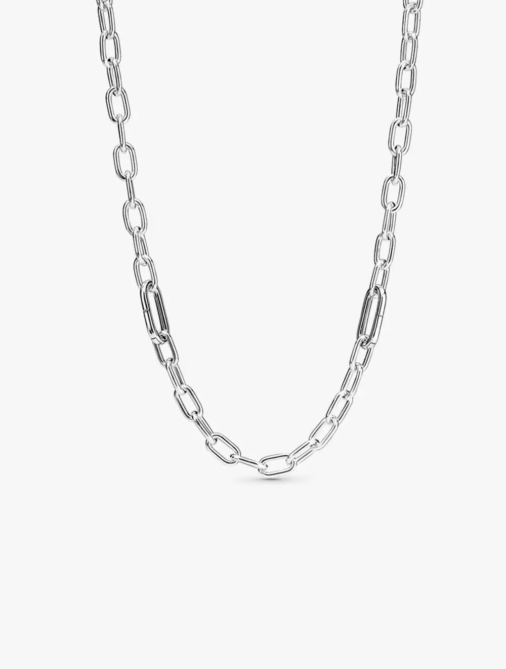 Sterling silver link necklace