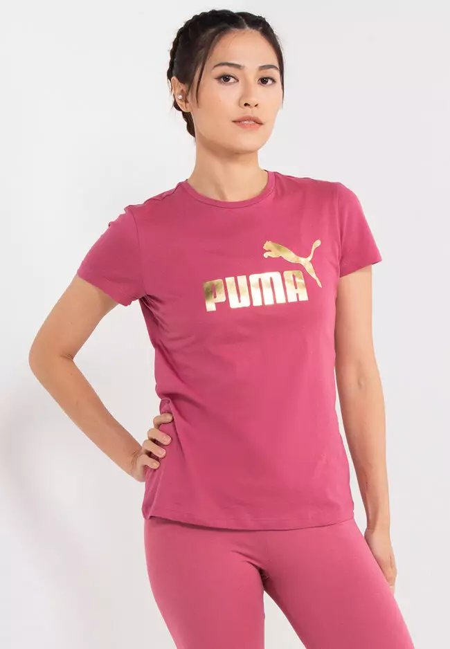 Puma pink t top shirt