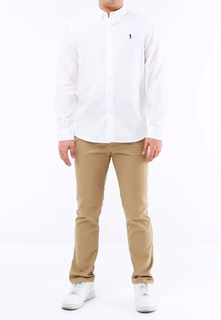 Woven Polo Long Sleeve