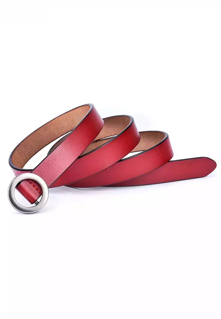 Buy Mooclife Ladies Round Buckle Leather Belt 2024 Online ZALORA