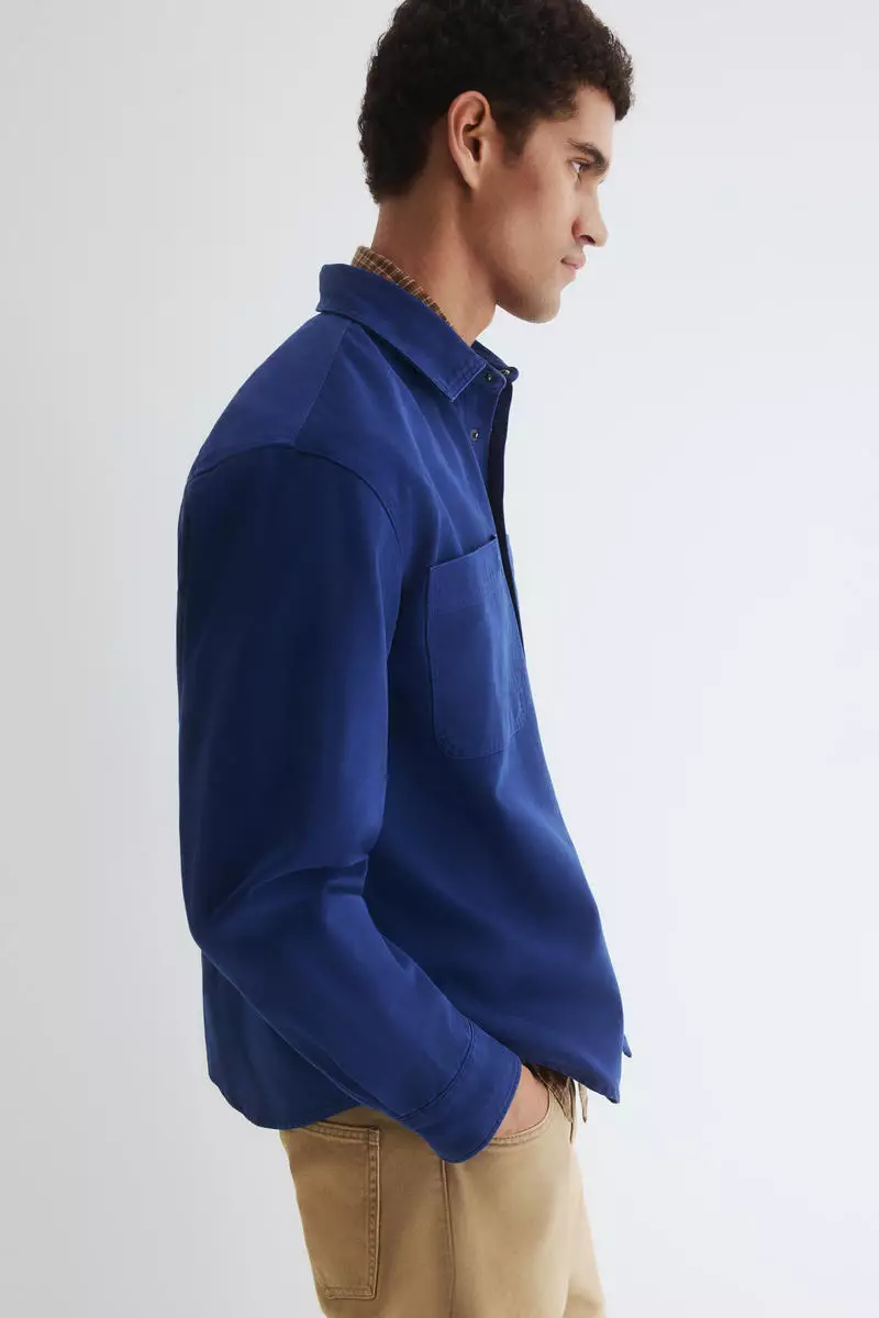 Oversized Fit Canvas overshirt