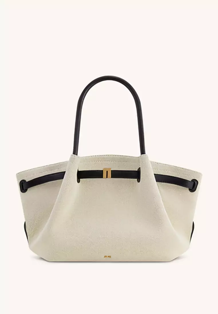 Hana Medium Tote Bag - Black Canvas