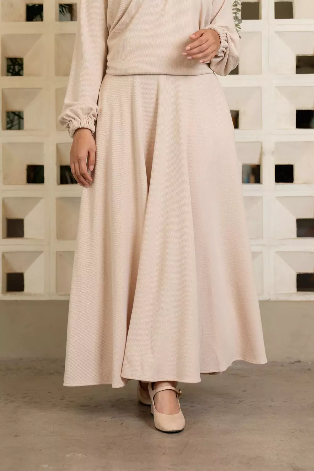 Klamby - Tyra Blouse & Skirt Set Butter Cream