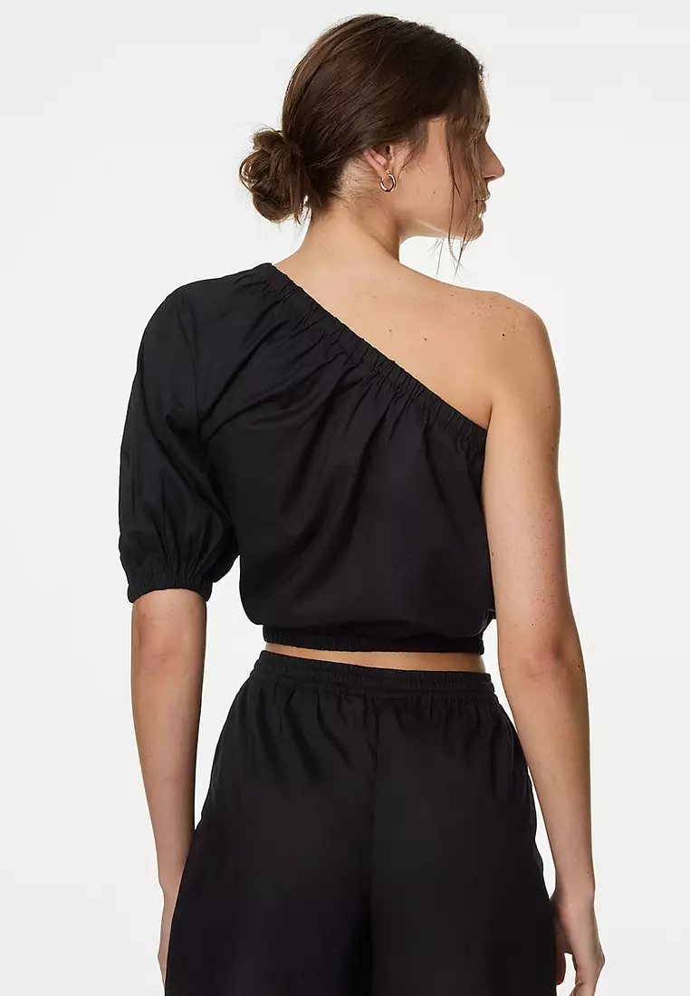 Pure Cotton One Shoulder Beach Top