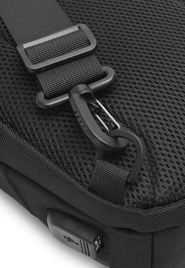 Buy Swiss Polo Men's Waist Bag / Belt Bag / Chest Bag - Black 2026