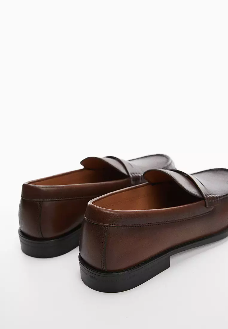 Buy MANGO Man Leather Penny Loafers 2024 Online | ZALORA Philippines