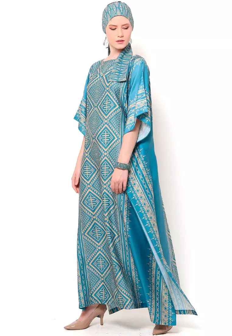 Kanzi Exclusive Short Sleeve Songket Kaftan