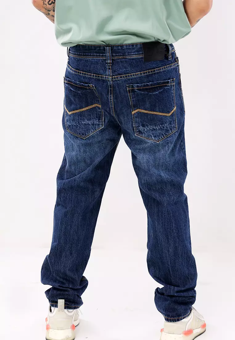 Denim Long Pants Slim Tapered