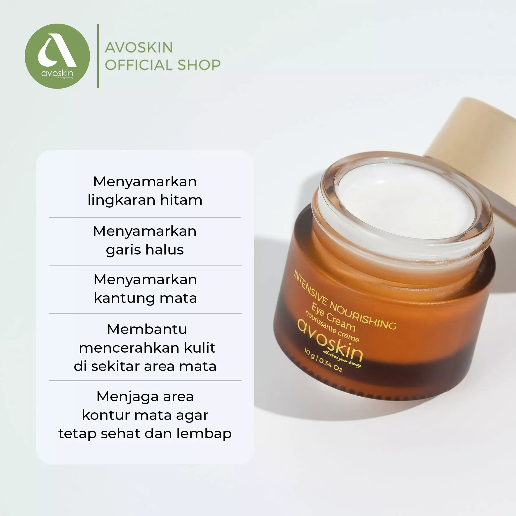 Jual Avoskin Eye Cream Avoskin Intensive Nourishing New Formula 10gr