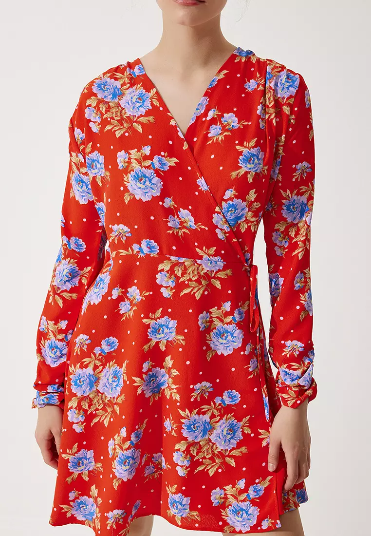 Floral Wrap Dress