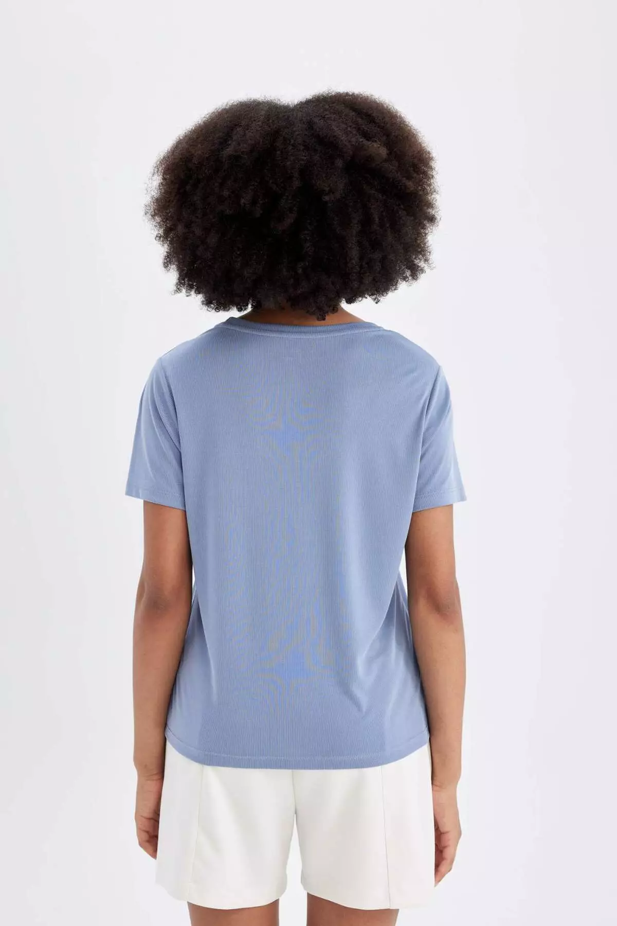 DeFactoFit - V-Neck Modal Athlete T-Shirt, Short Sleeve - D2980AX24HS