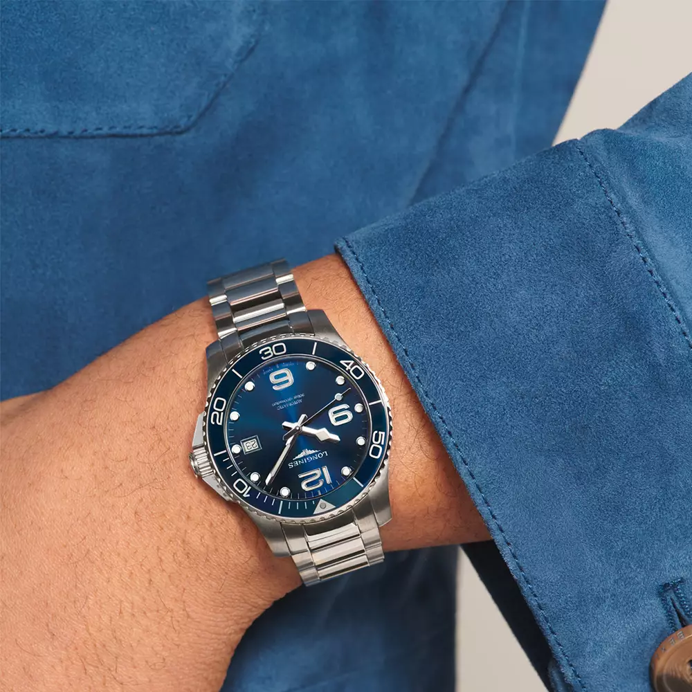 Hydroconquest 39 - L3.780.4.96.6 Automatic Blue Stainless Steel