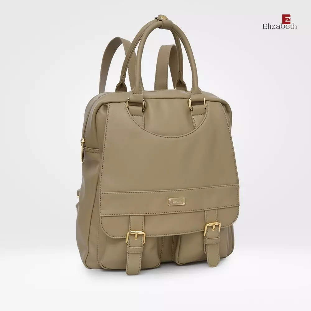 Tas Ransel Wanita Elizabeth Backpack 0055-6194 Light Khaki