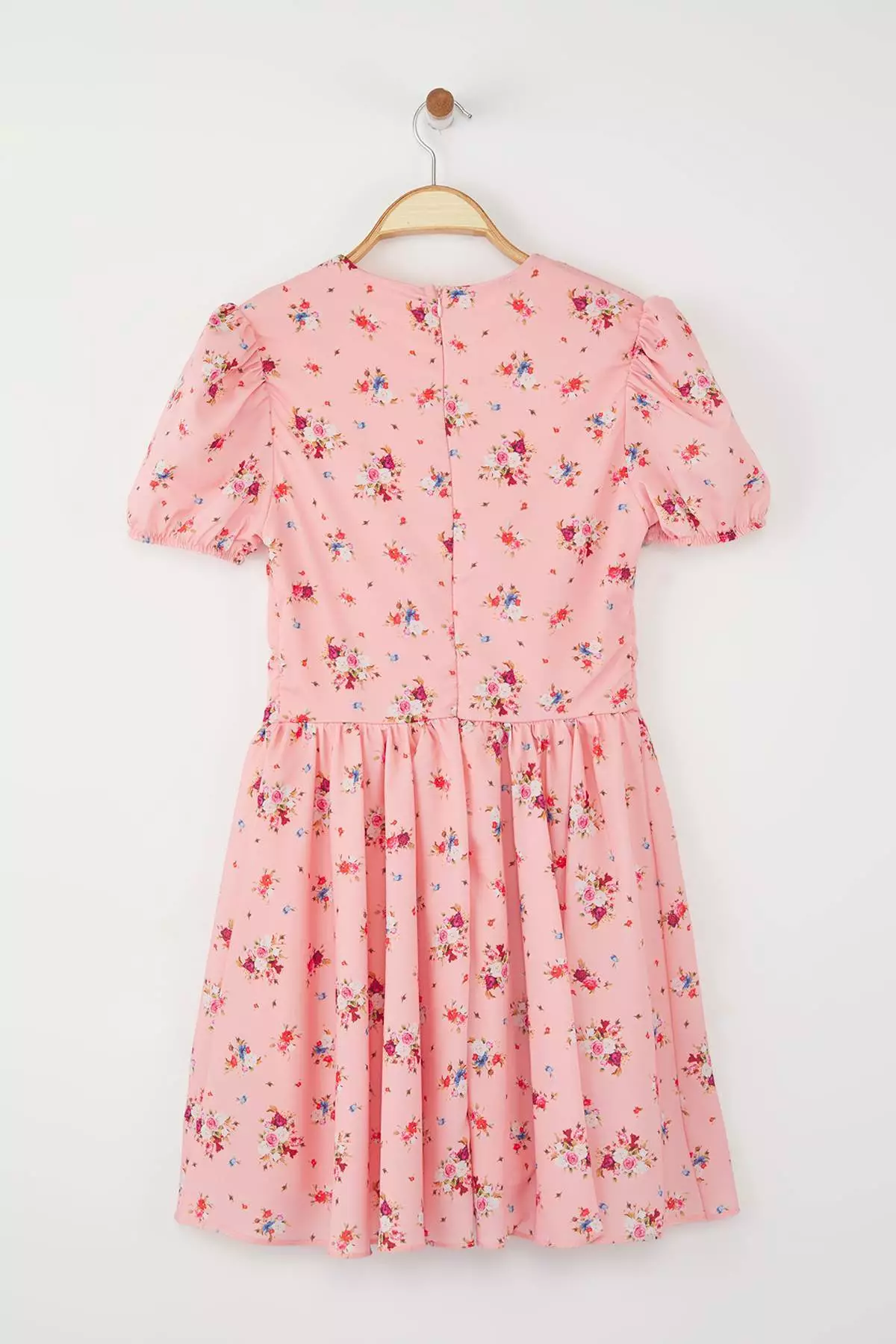 Pink Floral Mini Dress