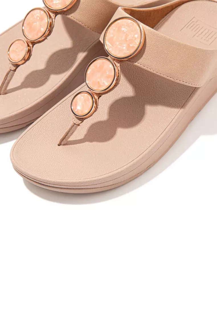 Buy FitFlop HALO Women's Shimmer Toe-Post Sandals - Beige