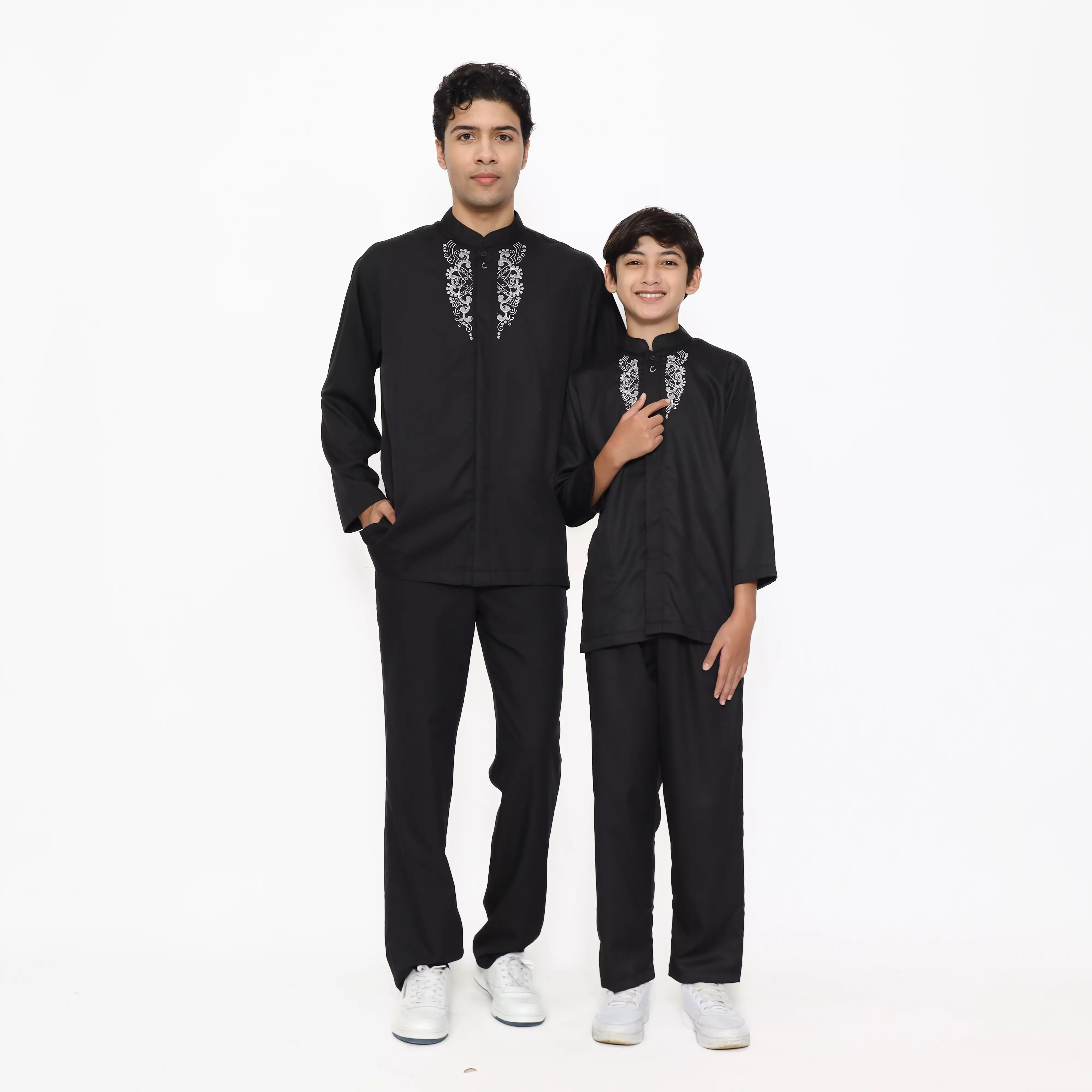 Baju Koko Hitam KK 48 Black PJG