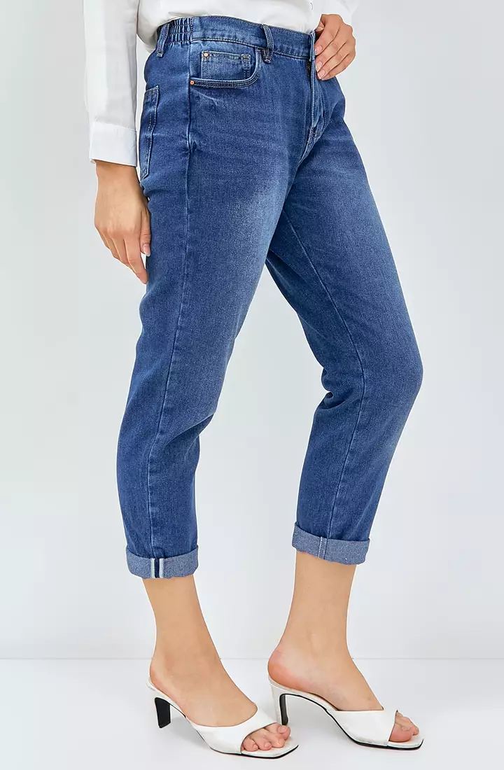 Flamoush Zineta Blue Jeans Boyfriend Wanita