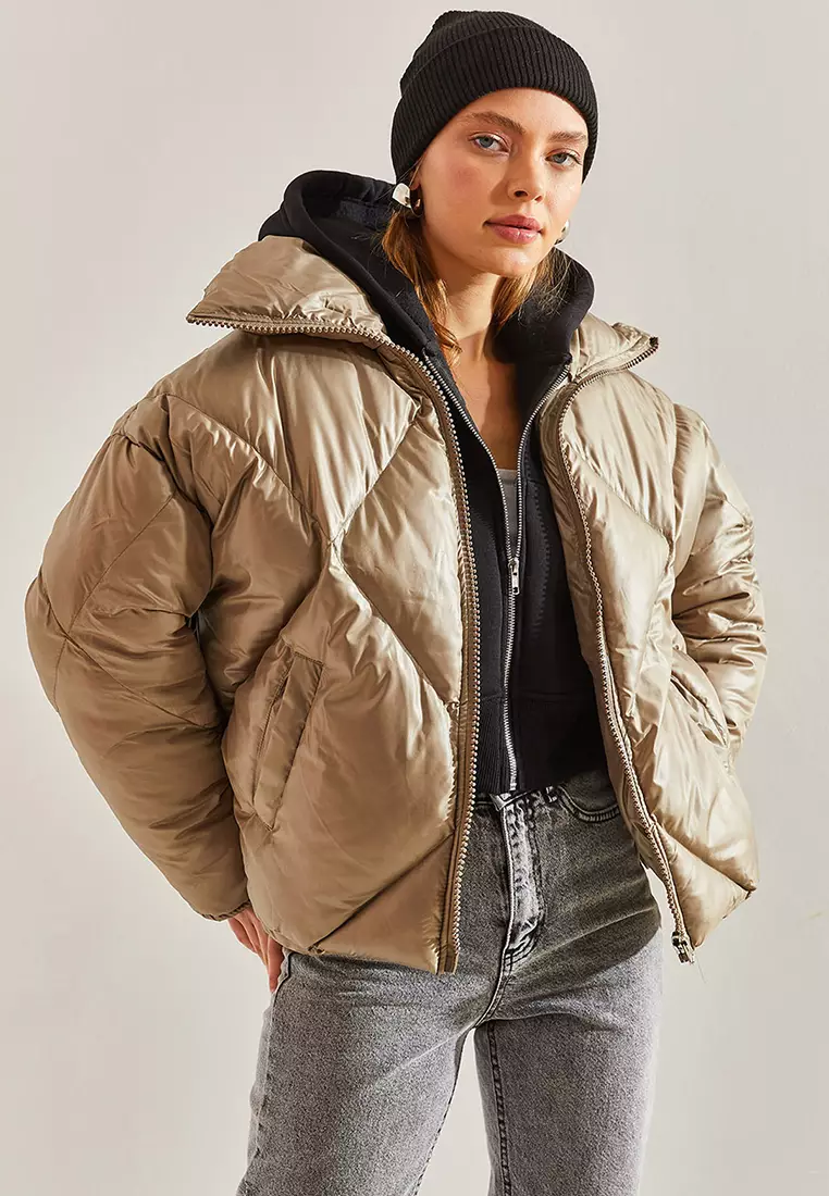 Jual Bianco Lucci Judge Collar Oversize Puffer Coat Original 2025