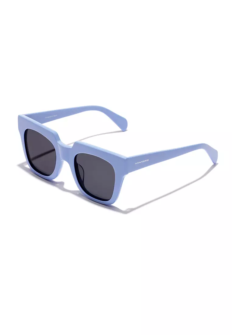 HAWKERS Soft Blue Ash Row X Sunglasses For Women, Female. Official Product Designed In Spain