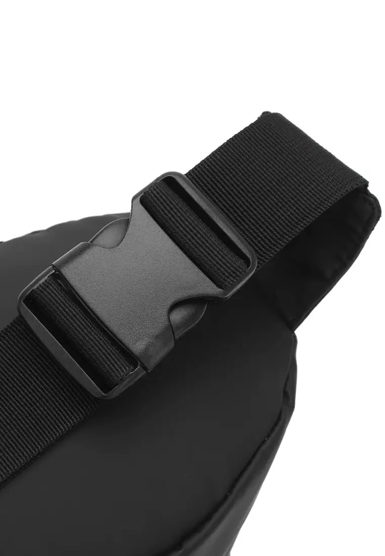 Nylon Waist Bag / Belt Bag / Chest Bag (Tas Pinggang Pria / Tas Dada Pria) - Hitam
