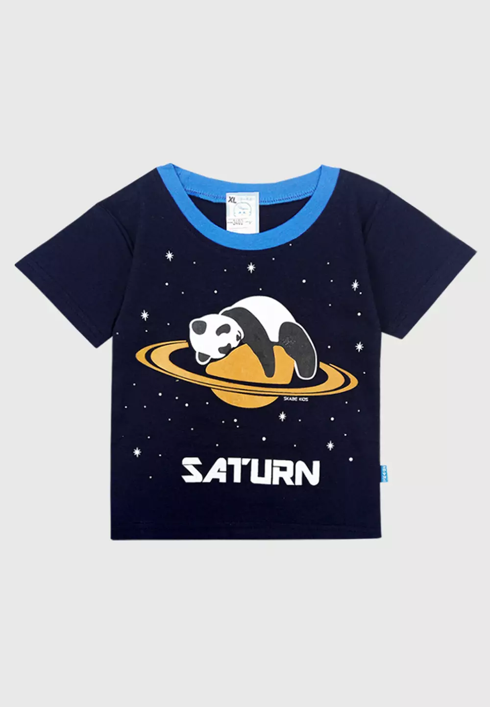 Wakakids Baju Bayi Anak Laki Laki Usia 12 Bulan Hingga 18 Bulan Setelan Celana Kaos Motif Panda Saturnus 3402 Navy