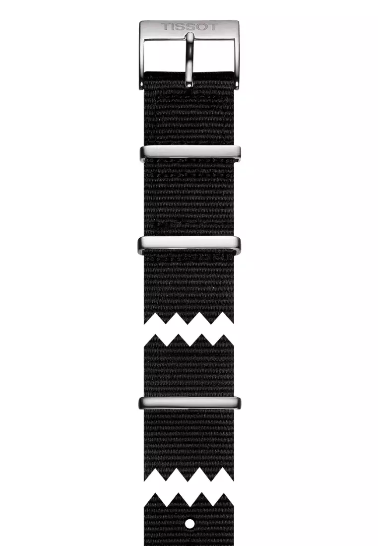 Tissot Quickster Chronograph BAKU 2015 Special Edition Silver Dial Textile Band Quartz Watch T0954171703702