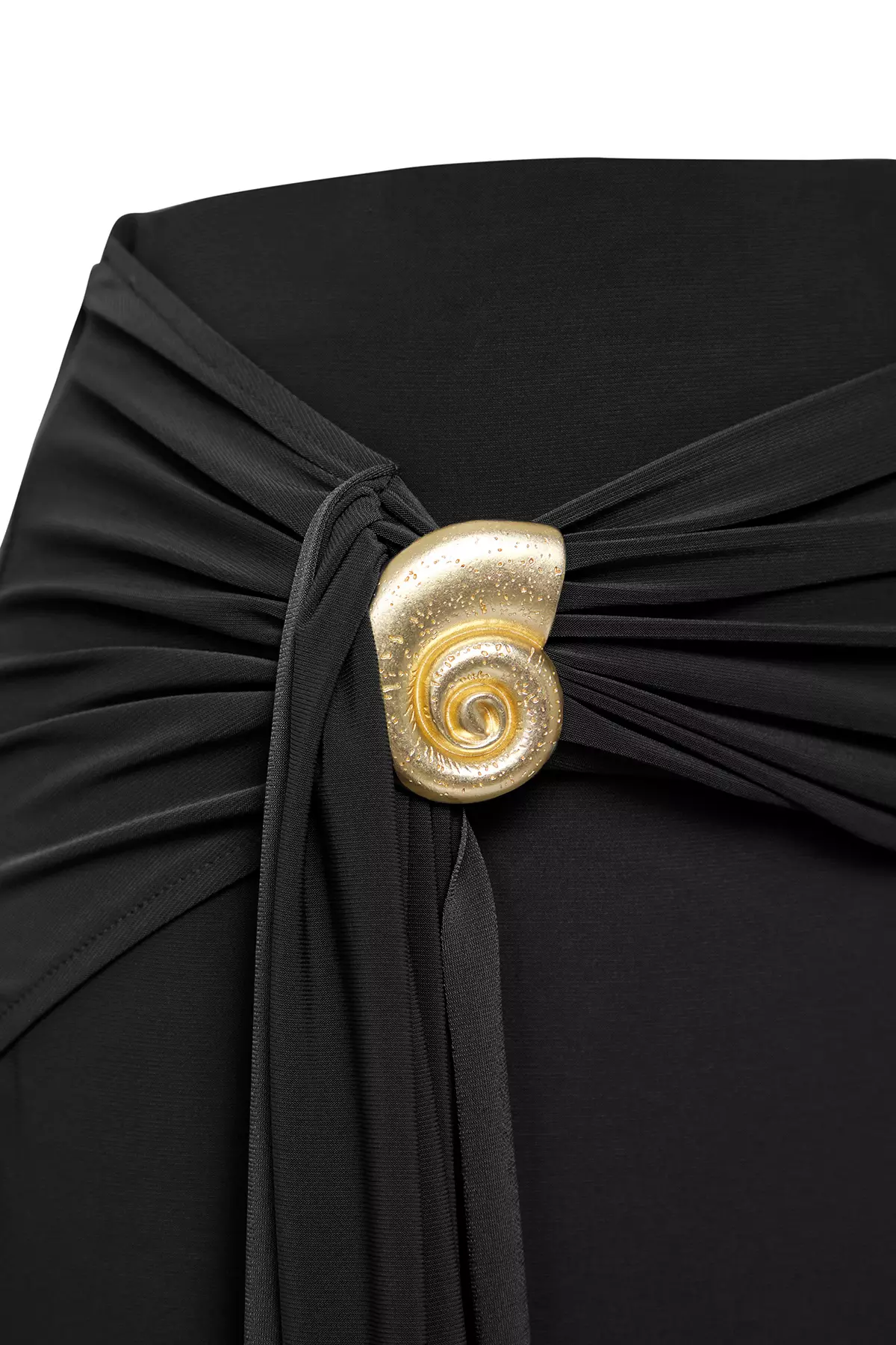 Limited Edition Black Bodysitting Accessory Detailed Knitted Long Skirt